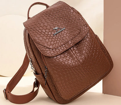 Leather Backpack High Quality Design Rucksack. PU Leather