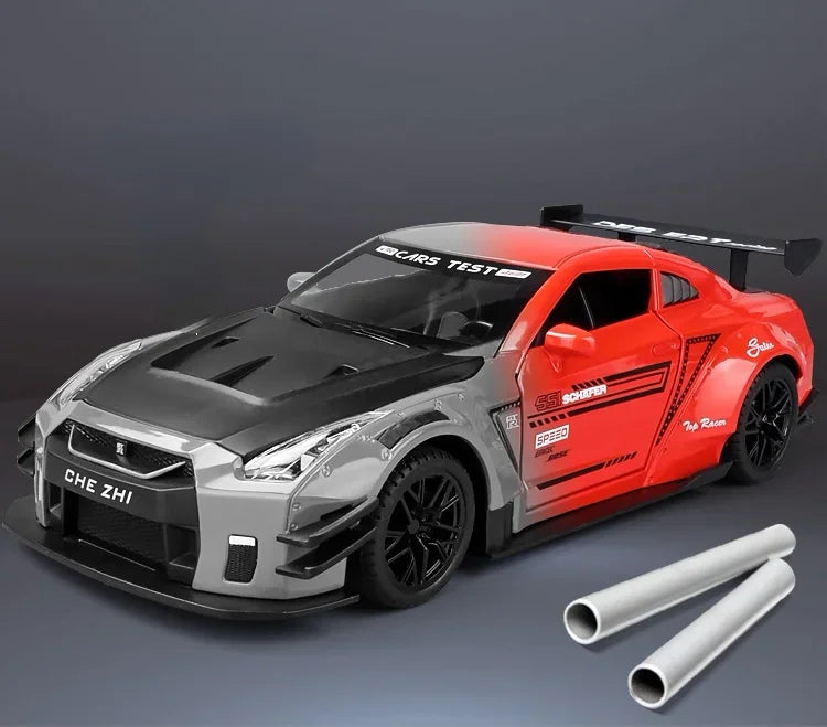 1:24 Nissan GTR R35 Sports Car Diecast Model Pull Back & Go.