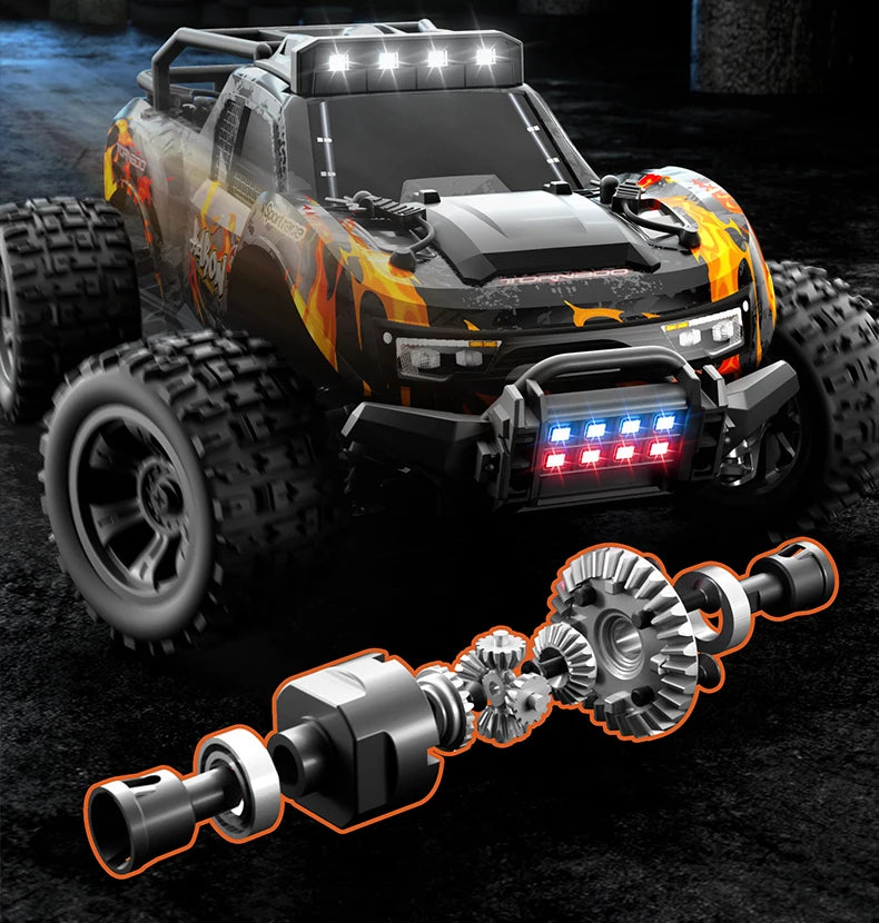 Remote Control 2.4G 4WD Off Road Monster Truck. C8810 35KM/H Brushed.