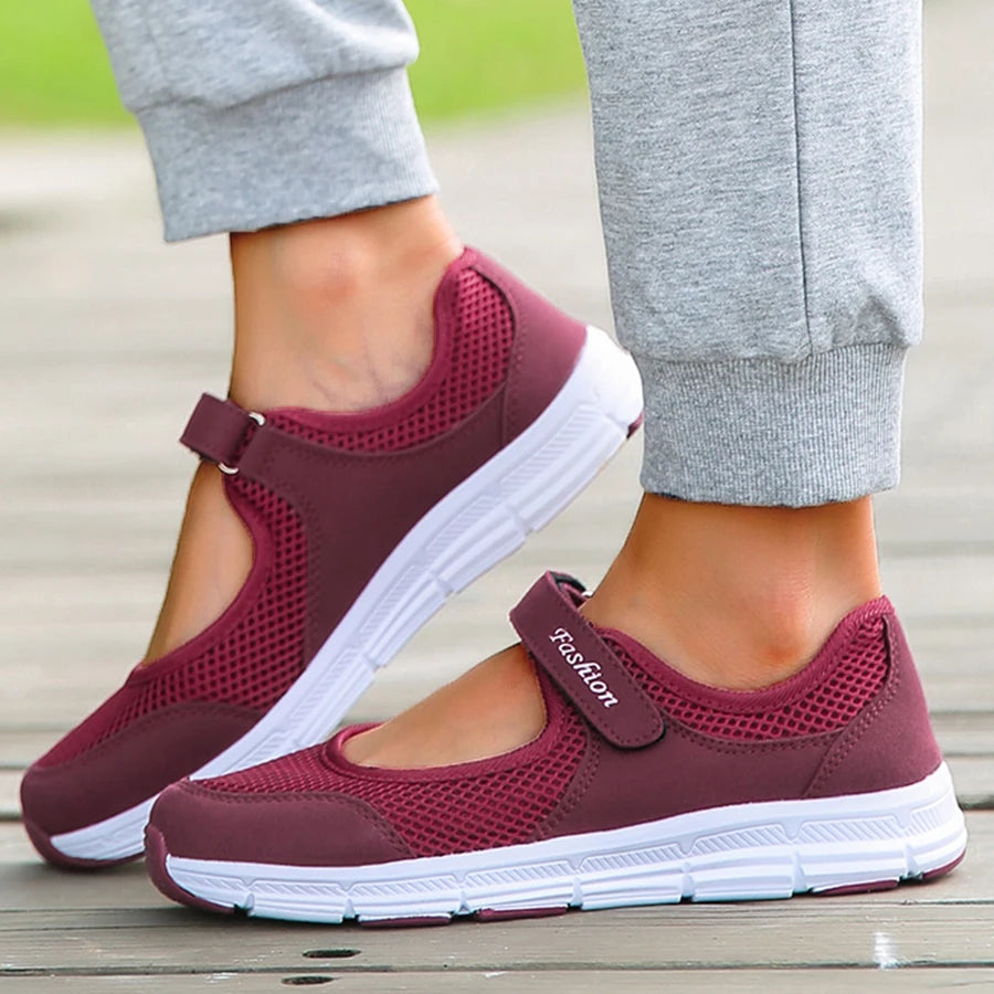 Women's Fashion Soft Flat Sneakers Slip On Sports Shoes Running.