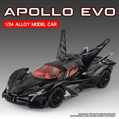 Diecast 1/24 Apollo Project EVO Bugatti Bolide Track Sports Alloy Model Car