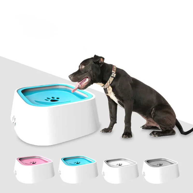 Dog Water Bowl, Floating. 1.5L Slow Drinking Design Anti-Overflow.