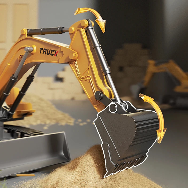 Remote Control Excavator with Lights Sound Effect Electric Excavator.