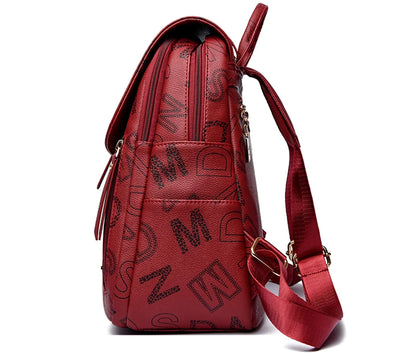 Backpack Soft Leather Shoulder Bag For Women Versatile and Functional.