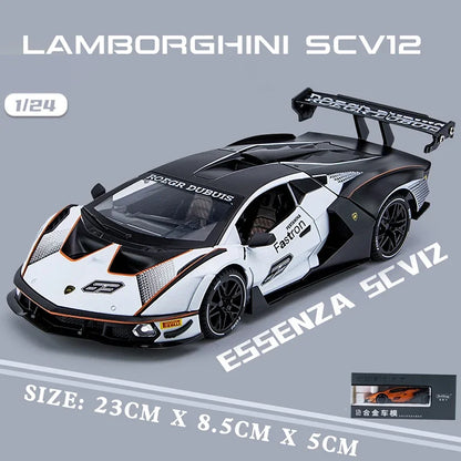 1:24 Lamborghini Essenza SCV12 Track Version Supercar Alloy Die-cast Model*