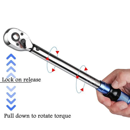 5-60N.m Torque Wrench 3/8 Inch Square Drive Torques Key ±3% High Precision;