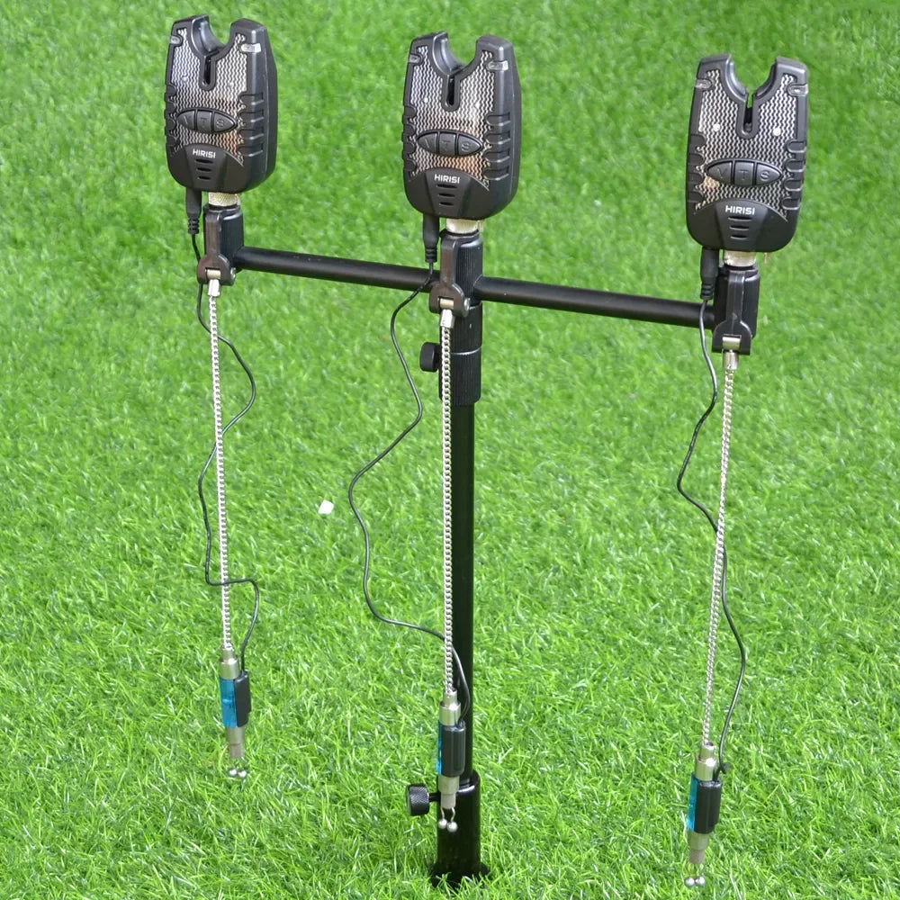 Carp Fishing Bite Alarms and Swinger Set Blue LED Bite Indicator..