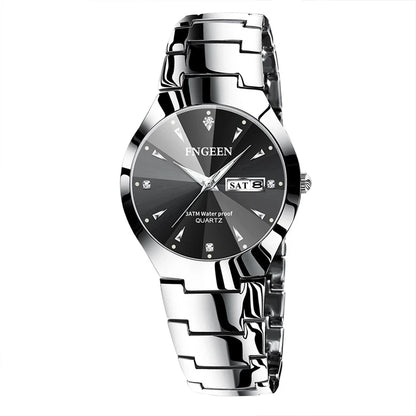 Couples Watch Men's Quartz watch Luxury Ladies Stainless Waterproof