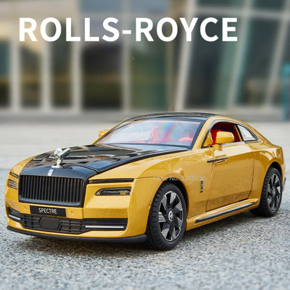 1/24 Alloy Diecast Car Model Rolls Royce Spectre  Pull Back Sound+ Light