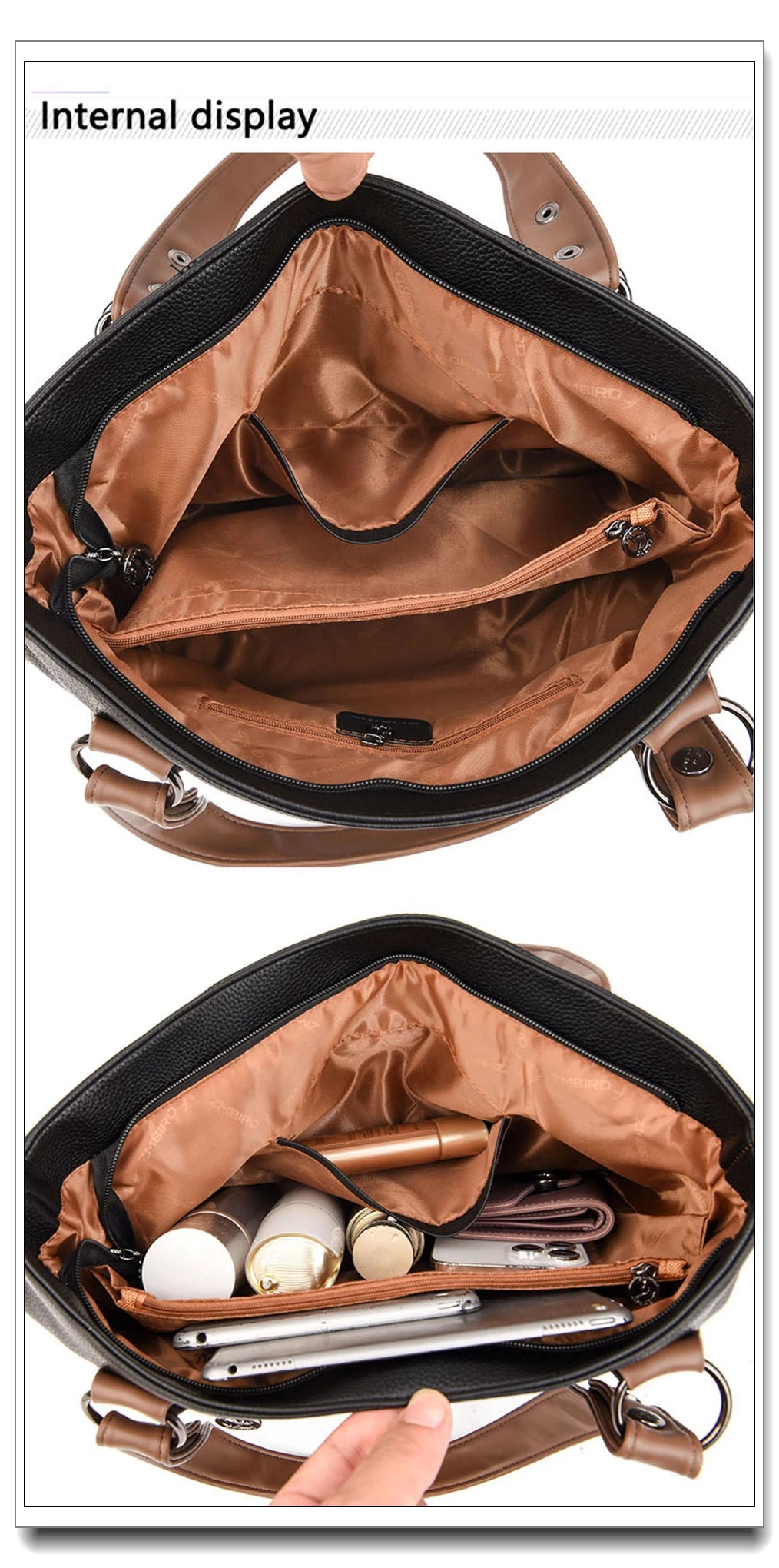 Shoulder Bag Soft Leather Ladies Large Capacity High Quality Handbag