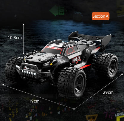 Remote Control 2.4G 4WD Off Road Monster Truck. C8810 35KM/H Brushed.