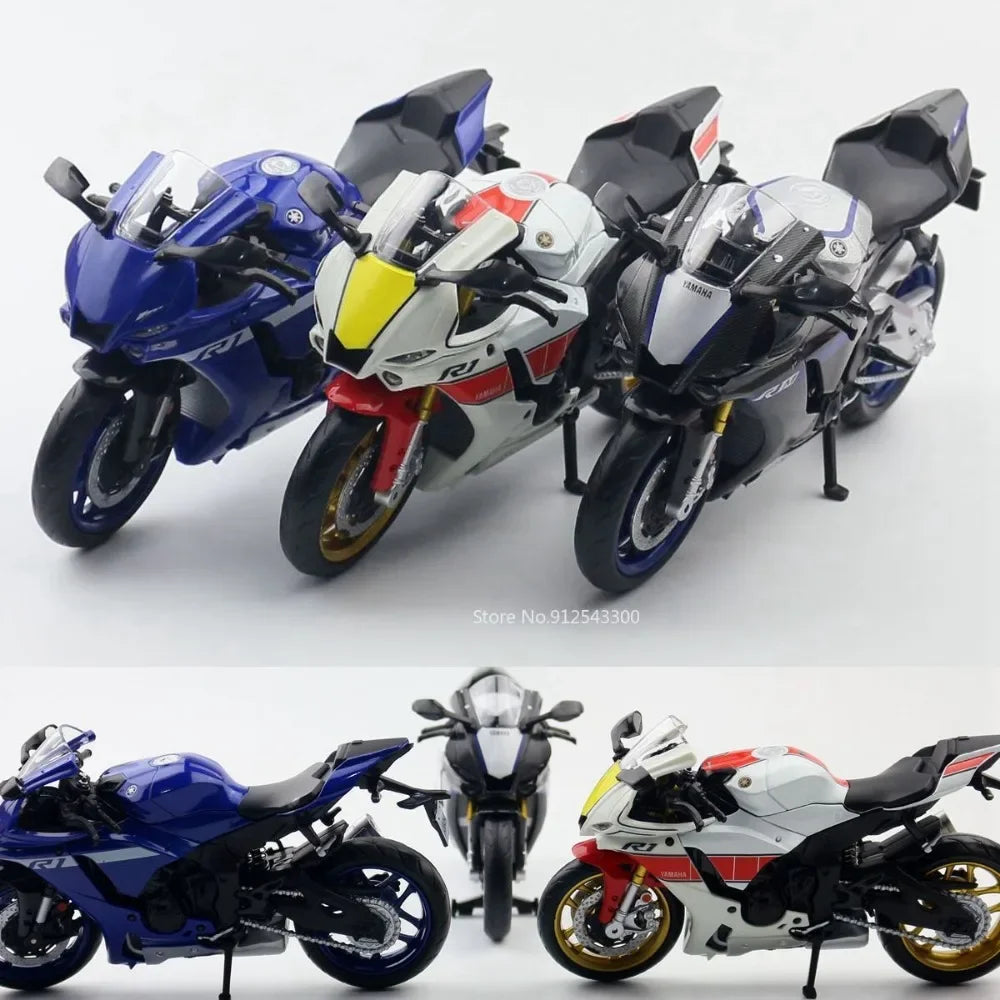 1:12 Diecast Model Yamaha YZF-R1M Motorcycle Model Alloy Motor Cycle