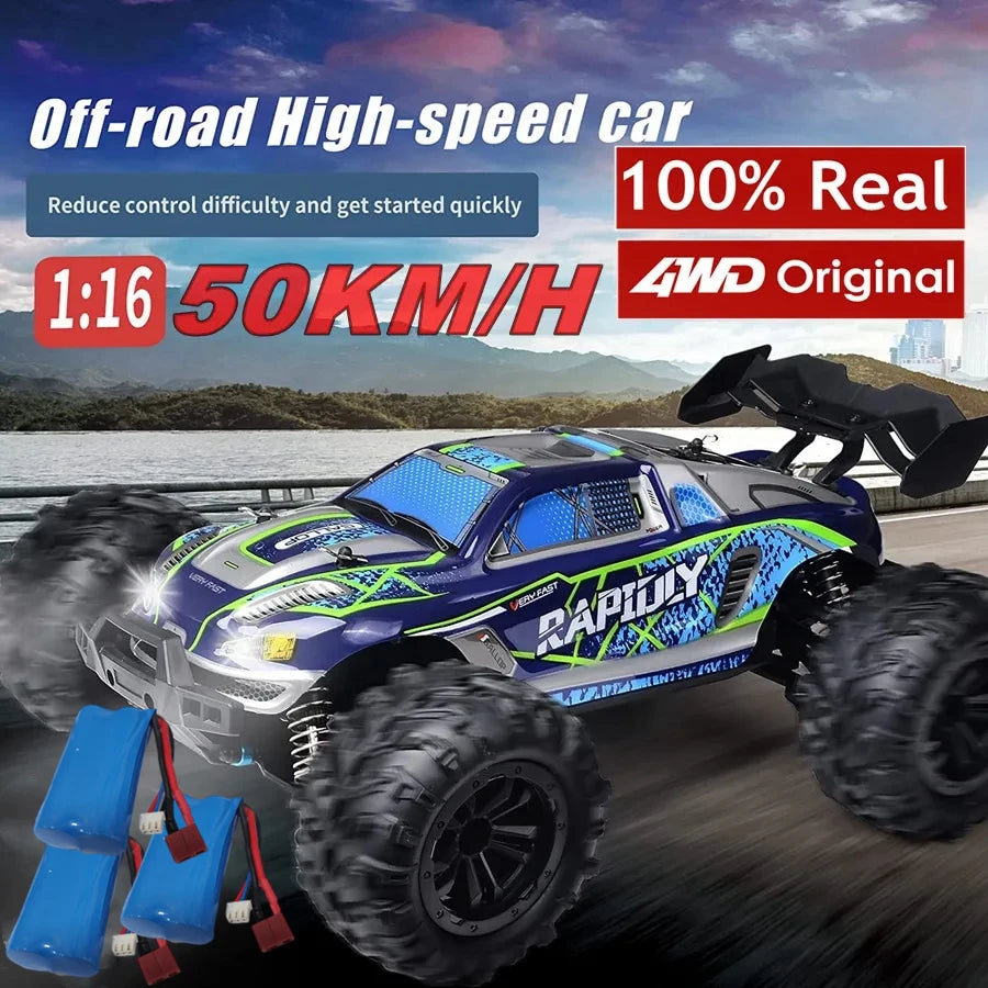 RC Cars Super Brushless 80KM or Brushed 50KM/H 4WD with LED Light