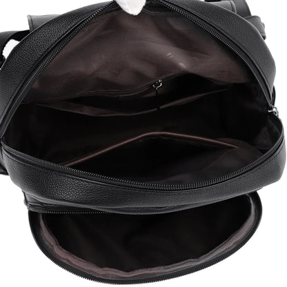 Backpack PU Leather Large Capacity Travel Bag. Great Quality and Style