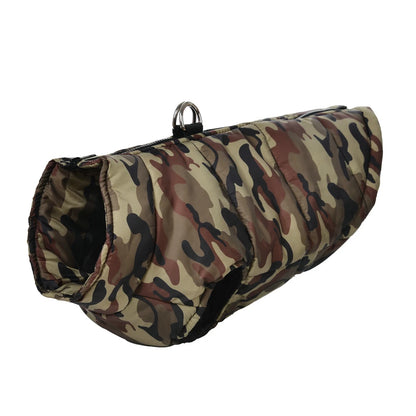 Large Dog Coat Windproof Camouflage Print. *MEASURE YOUR DOG*