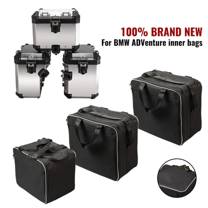 BMW R1200GS R1250GS Adv Black Inner Bags Motorcycle Luggage..