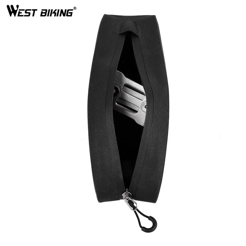 Handlebar Bag Top Tube Nylon TPU Fully Waterproof Triangle Bag by WEST BIKING