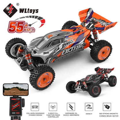 WLtoys 124010 55KM/H RC Car Professional Racing 4WD Off-road High Speed