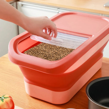 Dog Food Storage Container. Dry Cat Food Box With Lids Airtight.