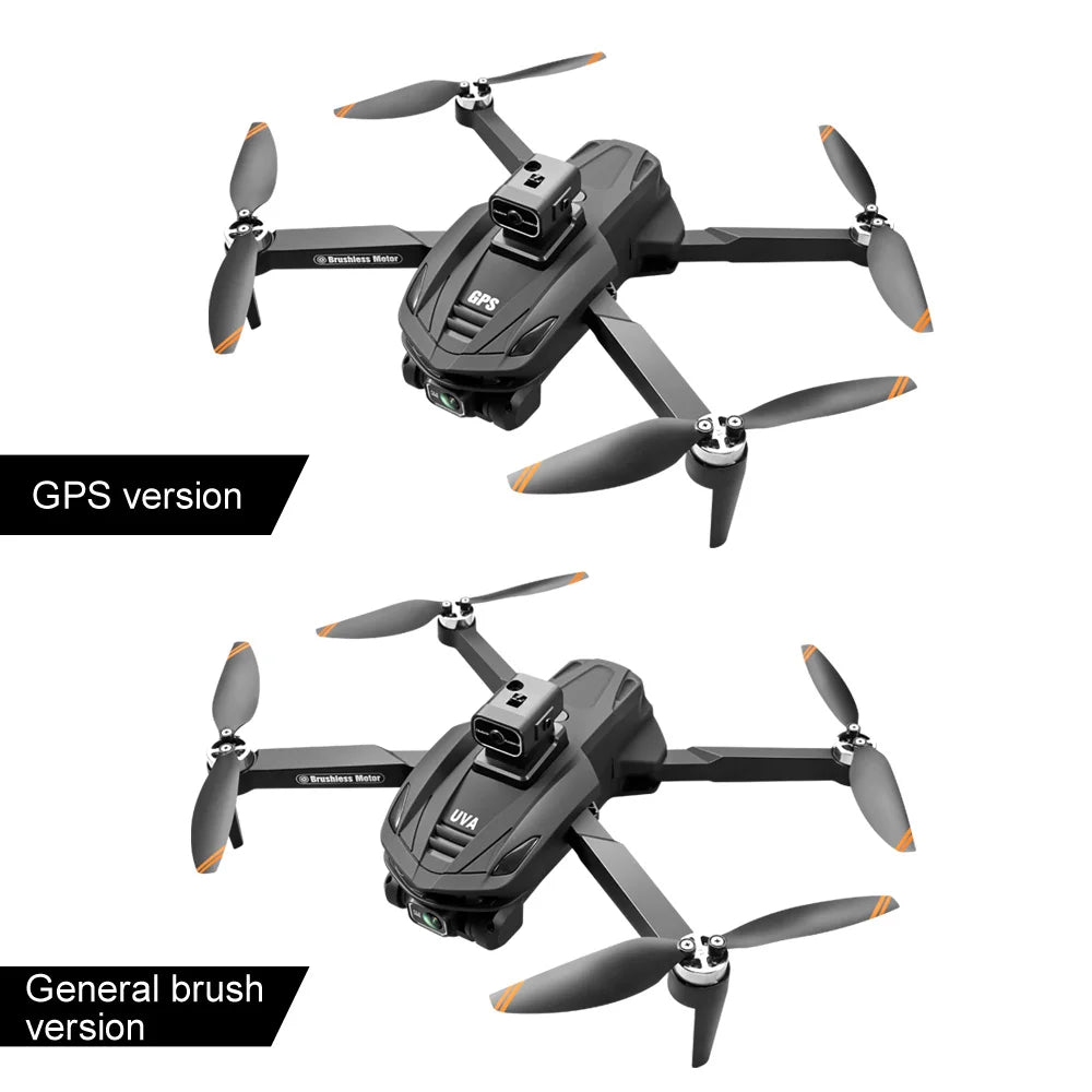 V168 Drone Pro Three Camera 8K Wide Angle GPS Four-way Obstacle Avoidance