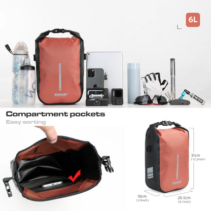 Bike Fork Bag 4-6L Waterproof Rhinowalk Quick Release Universal Bike Bag