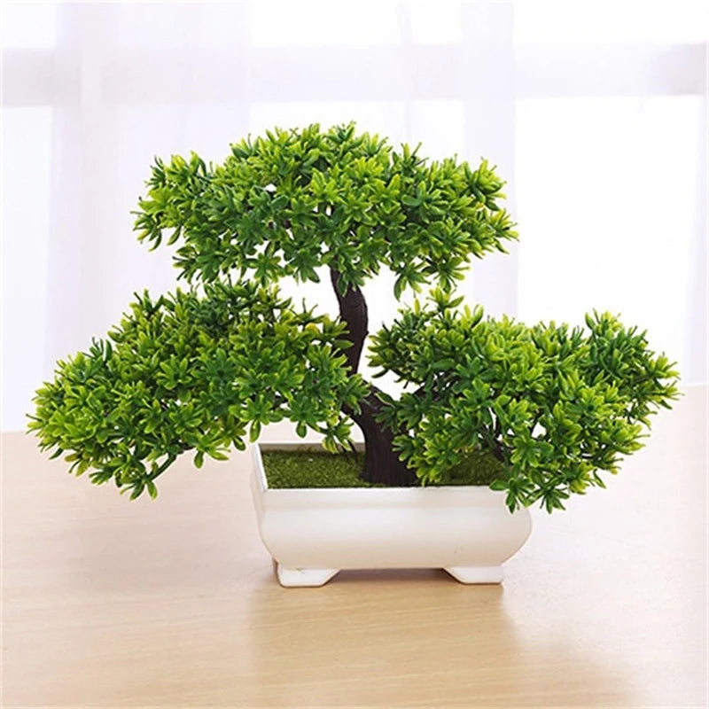 Artificial Plants Mini Bonsai Potted Ornament Home Office Hotel. 6 for 3.