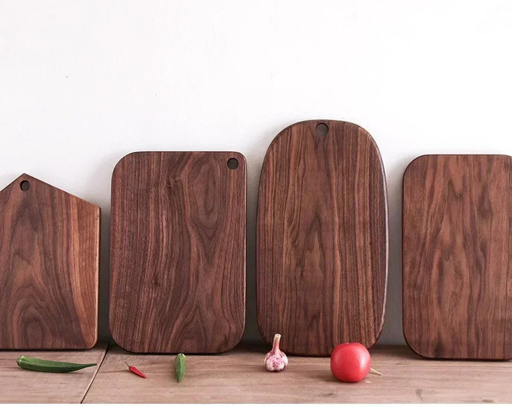 Black Walnut Cutting Board Wood Kitchen Solid Whole Wood Rootstock Fruit Lacquerless Wood Chopping Board Kitchen Wooden Board