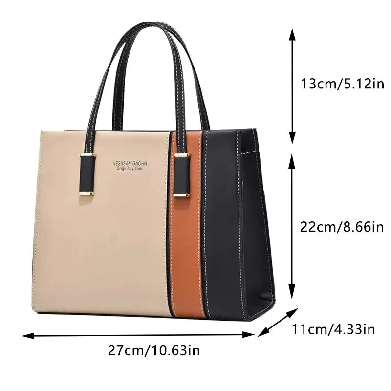 Handbag Adjustable Strap Top Handle Large Capacity Tote