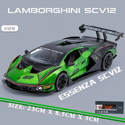 1:24 Lamborghini Essenza SCV12 Track Version Supercar Alloy Die-cast Model*