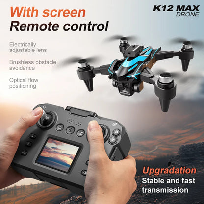 💚 Camera Drone New K12 MAX 8K Three Camera WiFi FPV 💚