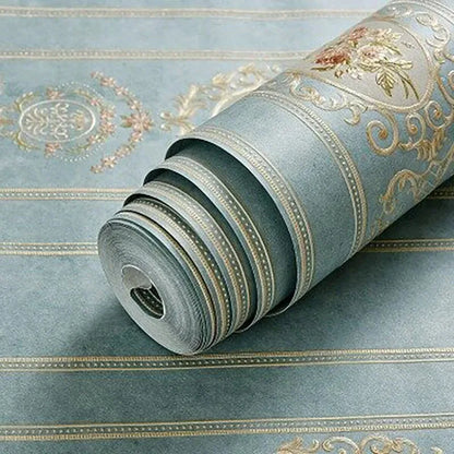 Self adhesive warm European style simple living room bedroom bedside background wall paper wallpaper