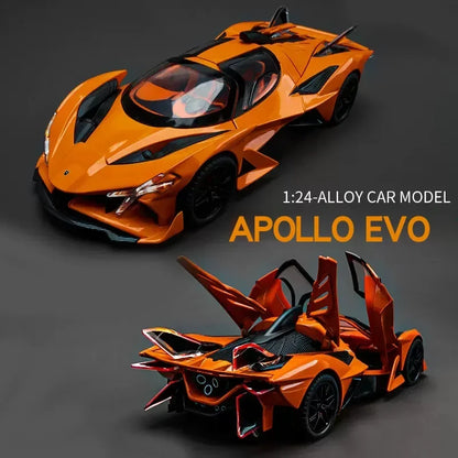 Diecast 1/24 Apollo Project EVO Bugatti Bolide Track Sports Alloy Model Car