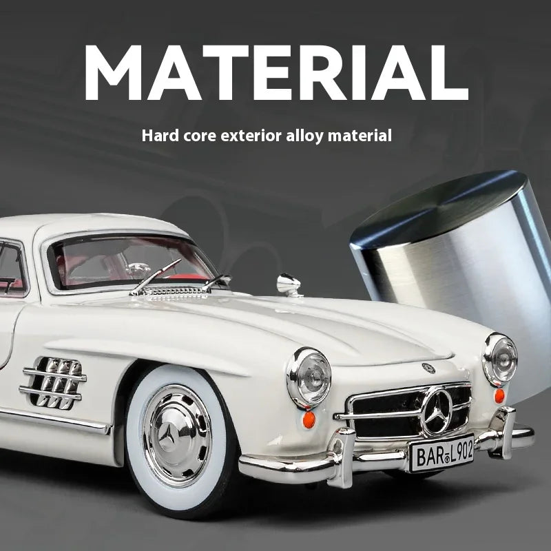 1:24 Mercedes-Benz 300SL Classic Car Diecast Model Sound & Lights