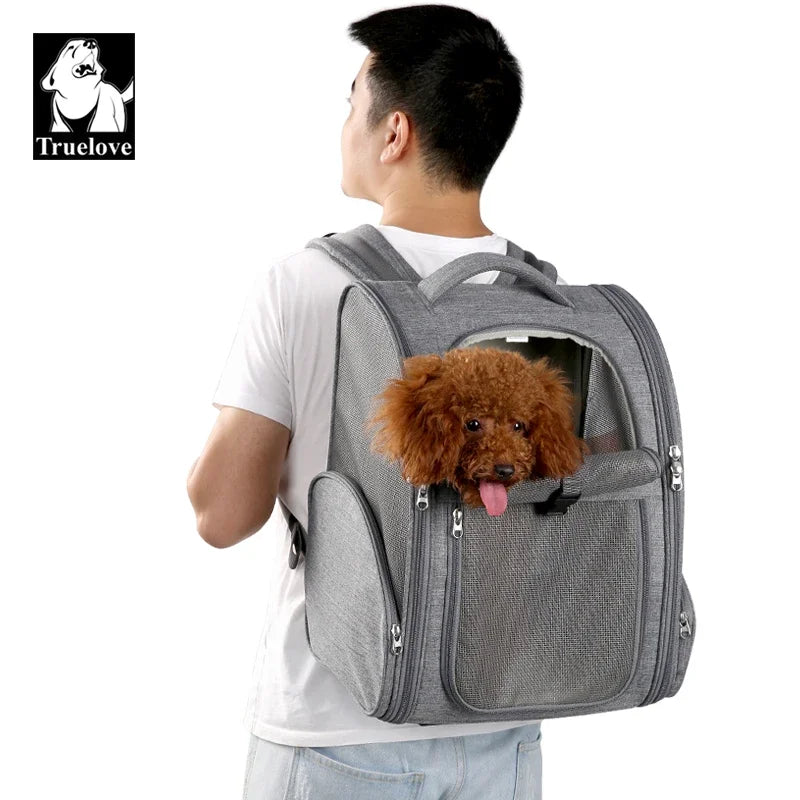 Pet Travel Backpack Nylon Small Cat and Dog Activity Bag Portable Breathable.