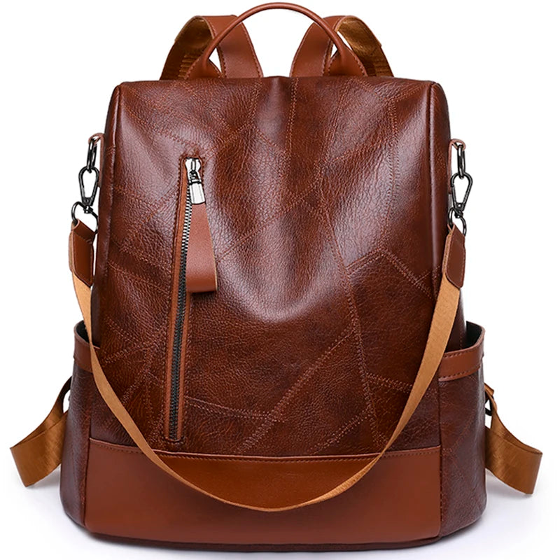 Backpack High Quality Soft PU Leather 20 Ltr with Shoulder Strap