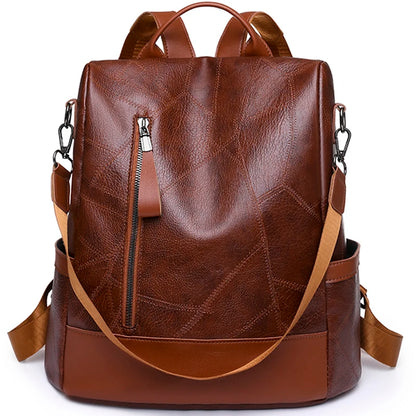 Backpack High Quality Soft PU Leather 20 Ltr with Shoulder Strap