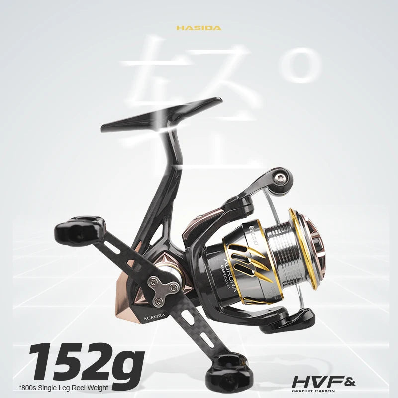 🐟 HI STAR Aurora Spinning Reel Long Casting 5.2:1 High Ratio 4.5kg Drag 🐟