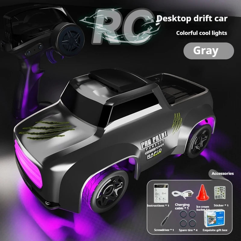 💚 Desktop Drift Car 1:64 Mini Remote Control High-Speed Car 💚