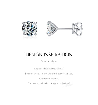 Stud Earrings 925 Sterling Silver Jewellery For Women