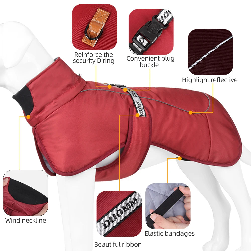 Dog Coat Waterproof for Medium Large Dogs. MEASURE YOUR DOG