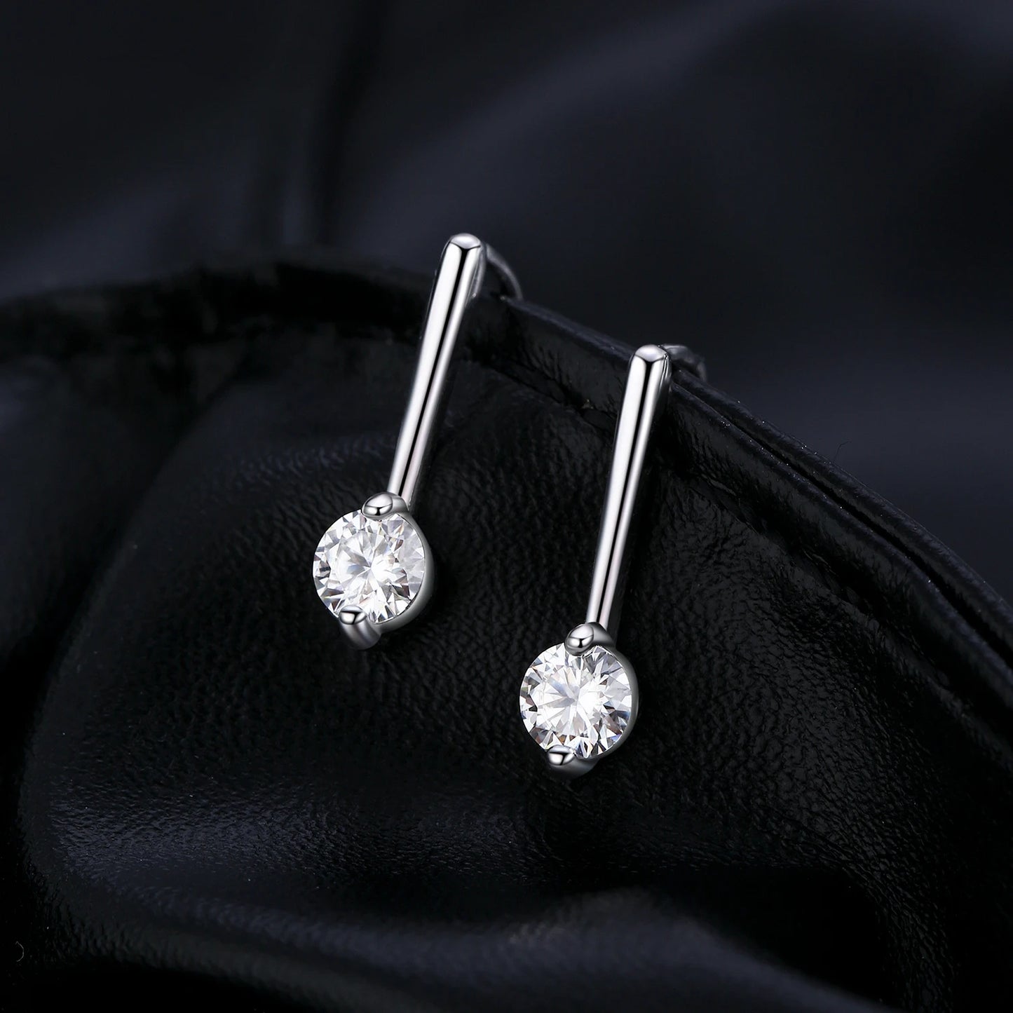 MODIAN Sparkling D Colour Moissanite Drop Earrings 925 Sterling Silver