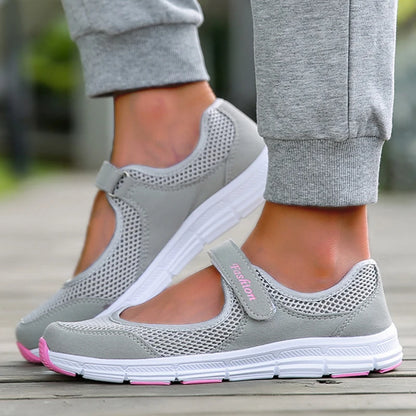 Women's Fashion Soft Flat Sneakers Slip On Sports Shoes Running.