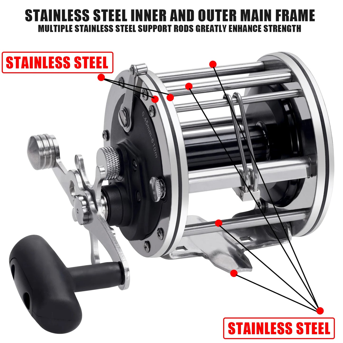 🐟 Fishing Reels Deep Sea Saltwater Drag 20-30KG Jigging Reel  🐟