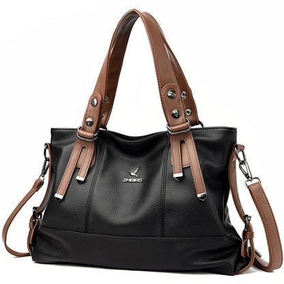 Shoulder Bag Soft Leather Ladies Large Capacity High Quality Handbag