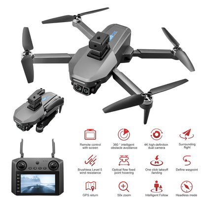 🚀 Camera Drone K619 MAX 4K 5G GPS Large Screen Remote Control 🚀