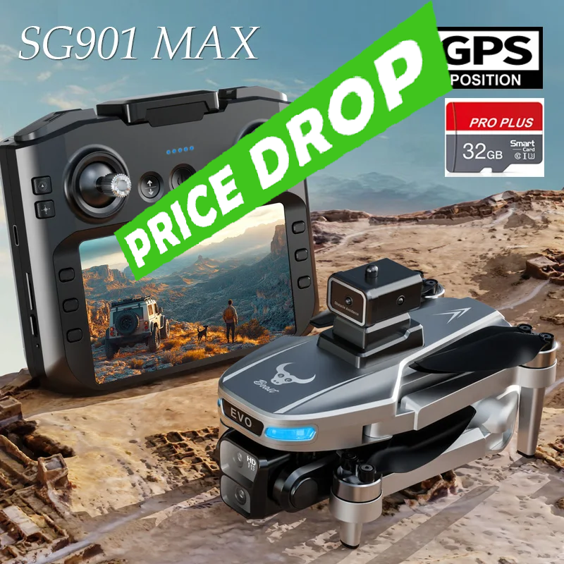 💚Camera Drone 8K Pro GPS HD Large screen remote control SG901 MAX 💚